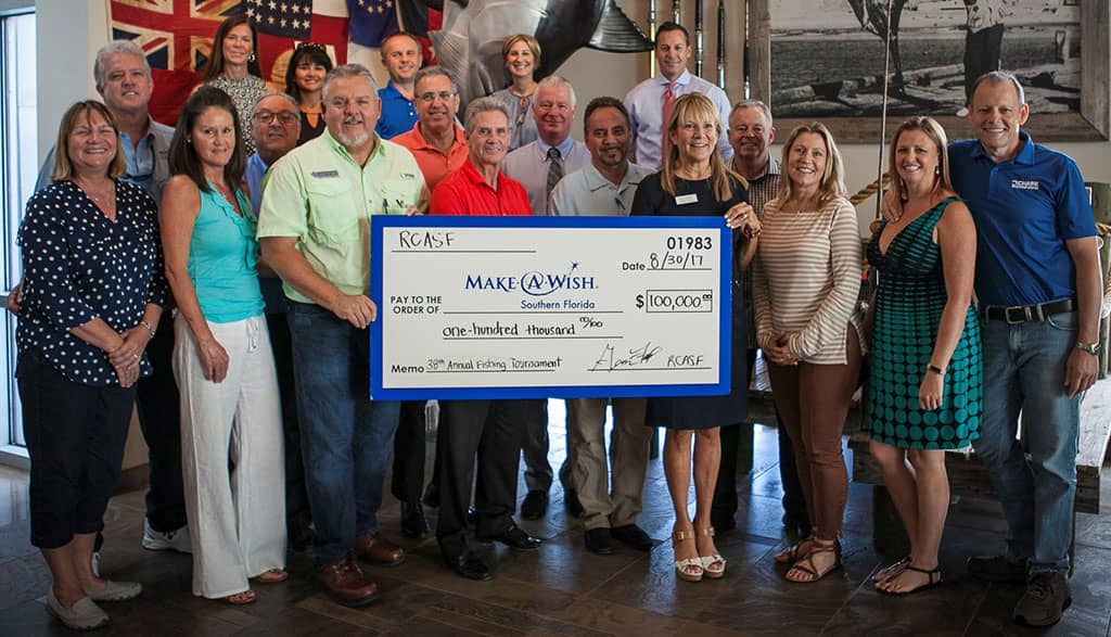 RCASF Awards Make-A-Wish Foundation Record Setting Contribution