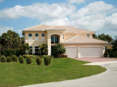 Plantation Coconut White Antique Sealed Slate Like Tile Roof