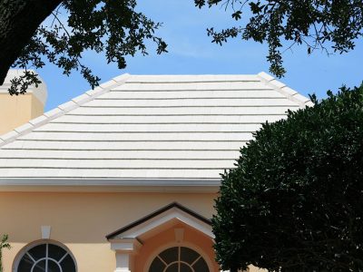 Smooth White Tile Roof