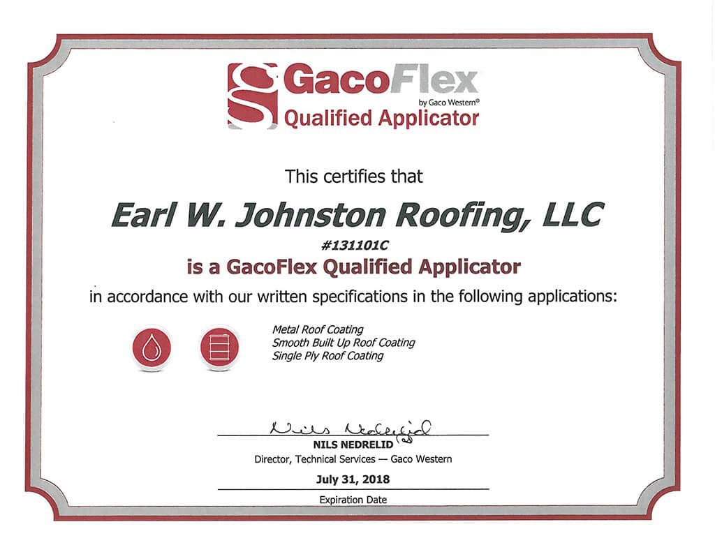GacoFlex Silicone Roofing Qualified Applicator GacoFlex Silicone Roofing Qualified Applicator
