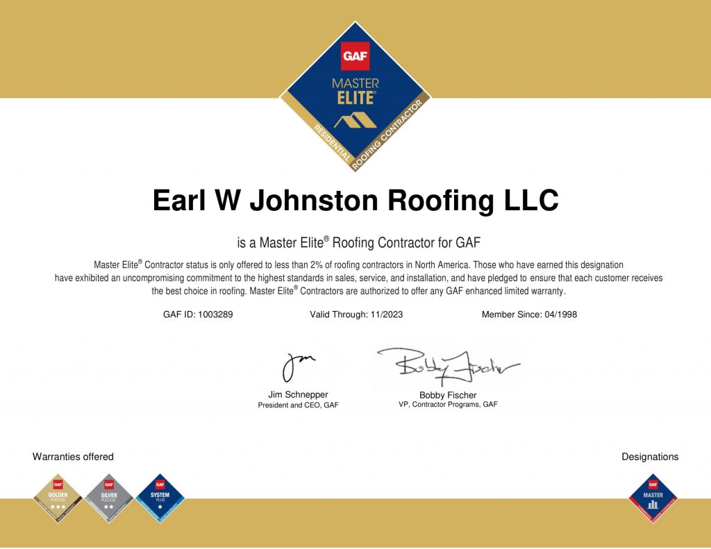 GAF MasterElite Roofing Contractor